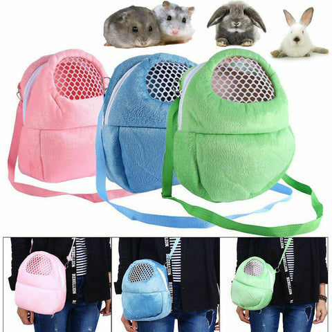 Small Pet Carrier Rabbit Cage Hamster Chinchilla Travel Warm Bags Cages Guinea Pig Carry Pouch Bag Breathable